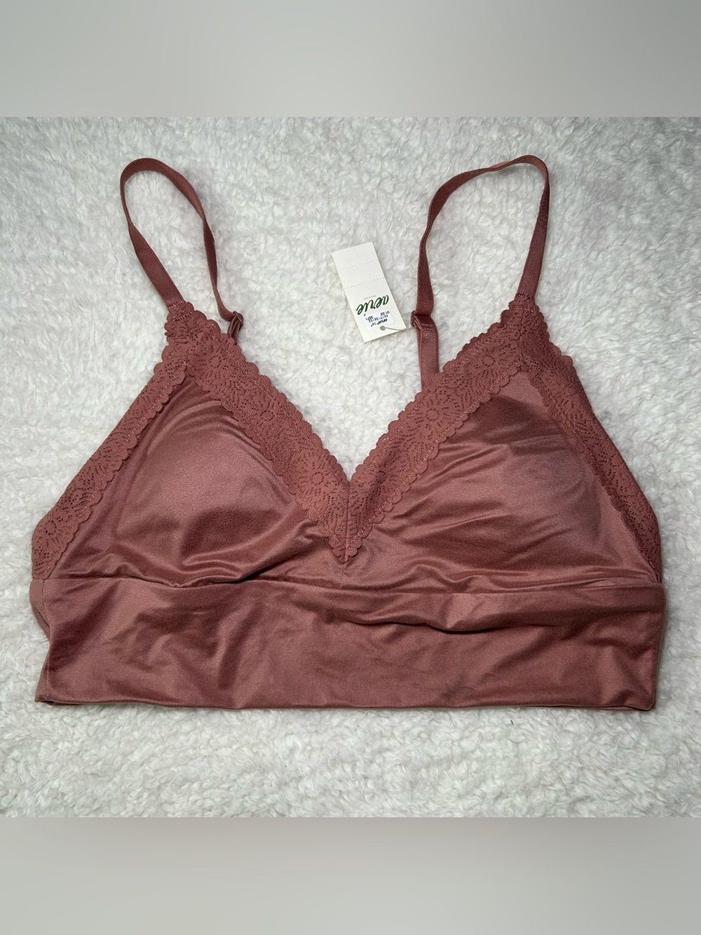Aerie Sunnie Blossom Lace V Neck Bralette Small Padded New